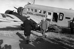 1939, Inkey Tibor, Lufthansa airlines, airplane, Junkers-brand, Fortepan #306043