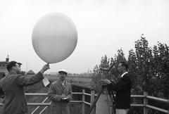 1936, Inkey Tibor, meteorology, baloon, telescope, weather balloon, Fortepan #306098