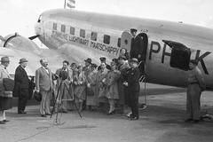 1936, Inkey Tibor, Douglas-brand, filming, Fortepan #306280