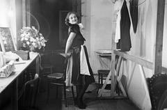 1936, Inkey Tibor, dressing table, lady, Fortepan #306292