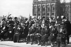 1937, Inkey Tibor, black dress, women, Fortepan #306324