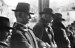 1939, Inkey Tibor, peasant, hat, moustache, men, Fortepan #306342