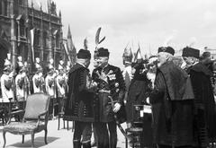 1937, Inkey Tibor, sword, uniform, Fortepan #306352