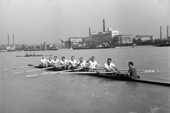 1939, Inkey Tibor, paddling, Fortepan #306379