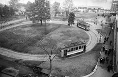 1939, Inkey Tibor, Best of, terminus, BSZKRT-organisation, commuter train, tram, Fortepan #306388