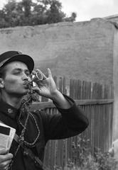 1936, Inkey Tibor, musical instrument, horn, Fortepan #306459