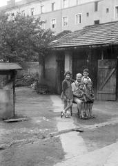 Magyarország, 1960, Gazda Anikó, udvar, Fortepan #307063