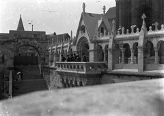 Magyarország, Halászbástya,budai Vár, Budapest I., 1903, Storymap.hu, Schulek Frigyes-terv, Budapest, bástya, lépcső, Fortepan #30711