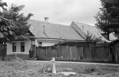 Magyarország, 1971, Gazda Anikó, közkút, kerítés, deszka, Fortepan #307712