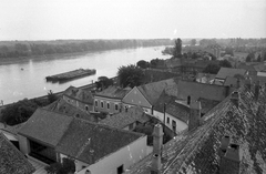 Magyarország, Szentendre, kilátás a Fő téri Blagovesztenszka templomból, középen a Futó utca., 1969, Storymap.hu, városkép, uszály, Fortepan #30842