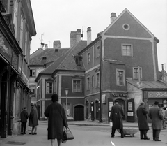 Magyarország, Sopron, Előkapu és a Kisvárkerület találkozása., 1970, Építésügyi Dokumentációs és Információs Központ, VÁTI, Fortepan #31086