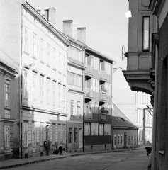 Magyarország, Sopron, Színház utca a Petőfi tér felől nézve., 1970, Építésügyi Dokumentációs és Információs Központ, VÁTI, Fortepan #31087