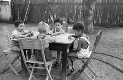 1952, Lindner család, Fortepan #311160