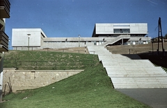 Magyarország, Salgótarján, Kissomlyó utca, Bolyai János Gimnázium és Szakközépiskola., 1968, Építésügyi Dokumentációs és Információs Központ, VÁTI, iskola, színes, Fortepan #31127