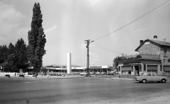 Magyarország, Szentendre, Dunakanyar körút - Kossuth Lajos utca találkozása, Megálló Étterem a HÉV végállomásnál., 1976, Építésügyi Dokumentációs és Információs Központ, VÁTI, Fortepan #31177