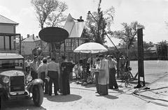 1939, Martin Ferenc, Best of, napernyő, filmforgatás, filmkamera, Fortepan #311821