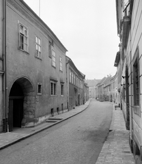 Magyarország, Sopron, Új utca a Fő (Beloiannisz) tér felől az Orsolya tér irányába nézve., 1970, Építésügyi Dokumentációs és Információs Központ, VÁTI, Fortepan #31187