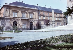 Magyarország, Pécs, Dóm tér, Püspöki Palota., 1960, Építésügyi Dokumentációs és Információs Központ, VÁTI, színes, obeliszk, Fortepan #31220