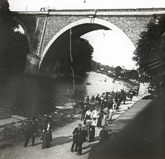 1909, fortepan/Album 123, vízpart, séta, viadukt, Fortepan #312596