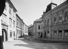 Magyarország, Sopron, Szent György utca a Hátsókapu felől a Fő (Beloiannisz) tér felé nézve., 1963, Építésügyi Dokumentációs és Információs Központ, VÁTI, Fortepan #31267