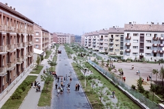 Magyarország, Pécs, Kőrösi Csoma utca., 1963, Építésügyi Dokumentációs és Információs Központ, VÁTI, színes, Fortepan #31287