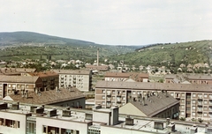 Magyarország, Uránváros, Pécs, háttérben jobbra a Makár-hegy., 1964, Építésügyi Dokumentációs és Információs Központ, VÁTI, színes, Fortepan #31293