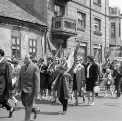 1964, Villányi Gergely, felvonulás, Fortepan #313238