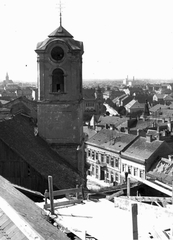 Magyarország, Szeged, Dóm tér, Szent Demeter templom a bontás előtt., 1929, Kozma János, templom, Fortepan #31404