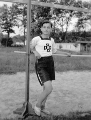 1941, Pétek Edit, sport jersey, high jump, Fortepan #31444