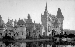 Magyarország, Városliget, Budapest XIV., a millenniumi kiállításra épített történelmi főcsoport, Vajdahunyad vára. A felvétel 1896-ban készült., 1900, Fodor István, épített örökség, építészet, Budapest, Fortepan #31744