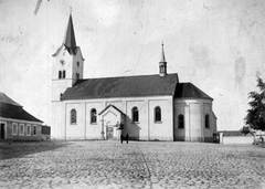 Csehország, Sedlec-Prčice, (ekkor Sedlec), Szent Jeromos-templom (Kostel svatého Jeronýma)., 1905, Fodor István, templom, Fortepan #31792