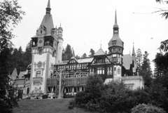 Románia, Sinaia, Peles kastély (a román királyok nyári rezidenciája)., 1959, Szabó Ferencné, kastély, neoreneszánsz, Carl Wilhelm Christian Ritter von Doderer-terv, Johannes Schultz-terv, Carol Benesch-terv, Karel Liman-terv, Fortepan #31835