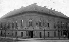 Magyarország, Budapest I., Csap utca - Hegyalja út (Csend utca) sarok., 1920, Jurányi Attila, cégtábla, utcakép, lámpaoszlop, gázlámpa, Budapest, mosoda, Fortepan #31843