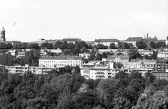 Magyarország, Budapest I., a Tóth Árpád sétány és a nyugati várlejtő, előtérben az Attila út házai a Buda-Penta hotelből nézve., 1984, Építésügyi Dokumentációs és Információs Központ, VÁTI, Budapest, Fortepan #32235