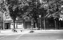 Magyarország, Kőszeg, Várkör (Béke út) szemben a 39-es számú épület., 1965, Építésügyi Dokumentációs és Információs Központ, VÁTI, fodrászat, gyalogátkelő, Fortepan #32267