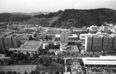 Magyarország, Salgótarján, városközpont, középen a Fő tér., 1986, Építésügyi Dokumentációs és Információs Központ, VÁTI, látkép, Fortepan #32307