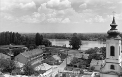 Magyarország, Szentendre, kilátás a Szamár-hegyről a Preobrazsenszka templommal., 1970, Építésügyi Dokumentációs és Információs Központ, VÁTI, Fortepan #32371