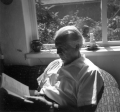 1978, Fortepan, portrait, reading, candle, window, interior, man, Fortepan #32742