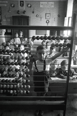 Hungary, Budapest XIV., Hermina út 23. Általános Iskola., 1949, Kovács Márton Ernő, school, classroom, education, abacus, Budapest, Best of, Fortepan #33112