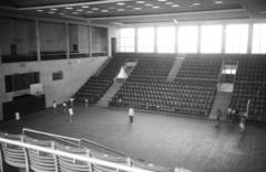 Magyarország, Budapest XIV., Istvánmezei út 3-5. Nemzeti Sportcsarnok (később Gerevich Aladár Nemzeti Sportcsarnok)., 1949, Kovács Márton Ernő, nézőtér, sportcsarnok, kosárlabda, Budapest, Fortepan #33500