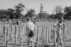 Magyarország, Városliget, Budapest XIV., Városligeti sportnap, akadályverseny., 1949, Kovács Márton Ernő, Budapest, akadályverseny, Fortepan #33615