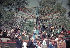 Magyarország, Városliget,Vidámpark, Budapest XIV., Körhinta., 1962, Fortepan, színes, körhinta, Budapest, Fortepan #3381