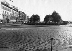 Magyarország, Budapest IX., Boráros tér és a Soroksári út eleje a Petőfi híd lehajtója felől., 1978, Fortepan, autóbusz, magyar gyártmány, Ikarus-márka, Ikarus 180, kockakő, Budapest, Fortepan #38924