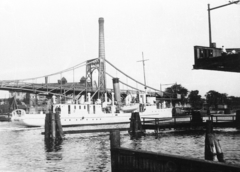 Németország, Wilhelmshaven, Kaiser-Wilhelm-Brücke., 1917, Pálinkás Zsolt, hajó, híd, kikötő, Fortepan #39049