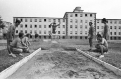 Magyarország, Szentendre, Dózsa György út 12. Kossuth Lajos Katonai Főiskola sportpályája., 1980, Fortepan, Fortepan #39168