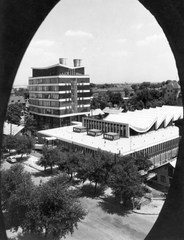 Magyarország, Budapest XIII., Dózsa György út - Kassák Lajos utca (Fóti út) sarok, Gyógyászati Segédeszközök Gyára., 1966, Angyalföldi Helytörténeti Gyűjtemény, egészségügy, látkép, gyár, Budapest, Fortepan #39471