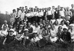 1936, Angyalföldi Helytörténeti Gyűjtemény, musical instrument, tableau, accordion, Fortepan #39593