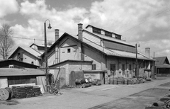 Magyarország, Budapest XIII., Váci út, Láng gépgyár., 1962, Angyalföldi Helytörténeti Gyűjtemény, hordó, gyár, Budapest, Fortepan #39714