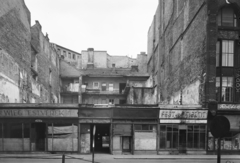 Magyarország, Budapest V., Deák Ferenc utca., 1952, UVATERV, cégtábla, tűzfal, Budapest, Fortepan #3976