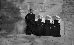 Hungary, Pannonhalma, (Győrszentmárton), Pannonhalmi Bencés Főapátság., 1943, Rados Tamás OSB, religion, tableau, nun, Benedictines, Fortepan #40387